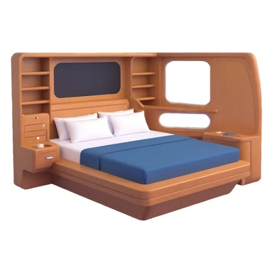 luxury yacht cabin bed sticker