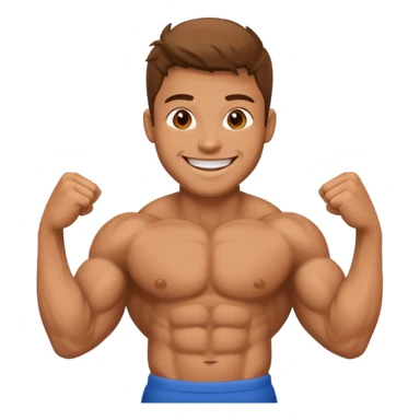persona musculosa sticker