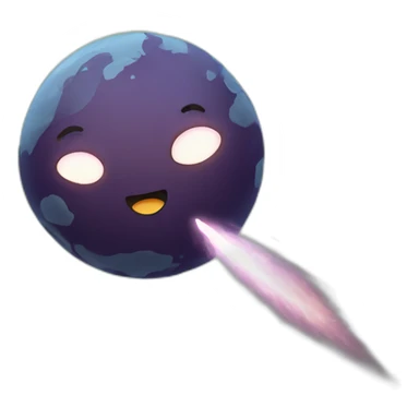 meteor hits earth sticker