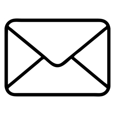 minimal easy to recognize mail symbol sticker