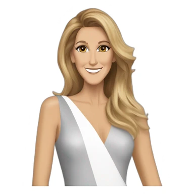 Céline Dion Saying thanks sticker