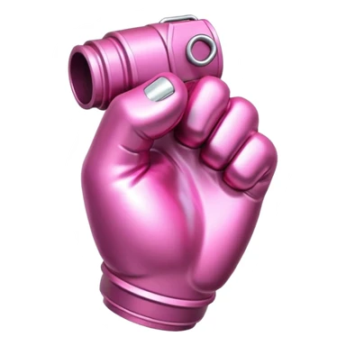 Pink fist grenade sticker