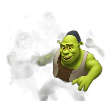 Dancing shrek rave party sticker