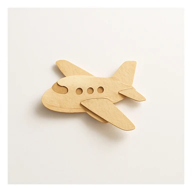 beige airplane sticker