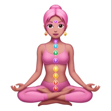 chakras pink sticker