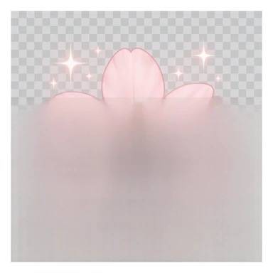 pink cherry blossom with sparkles sticker