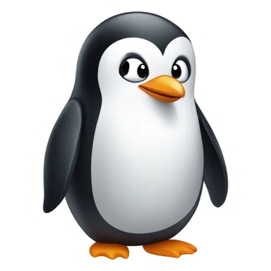 Blushing penguin  sticker