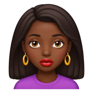 Slay girl with big lips sticker