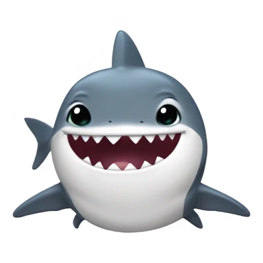 Fat baby shark sticker