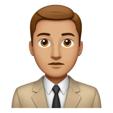 Charismatic leader with vision, standing tall and inspiring sticker