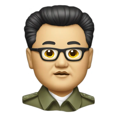 Kim Jong-il doing the facism meet sticker