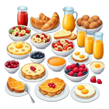 Breakfast buffet sticker