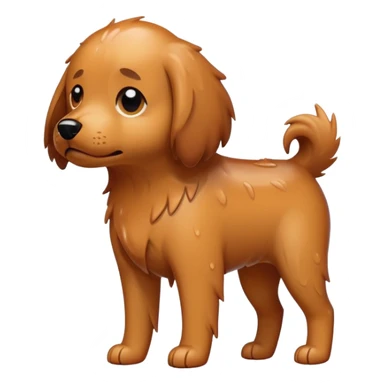 wet dog sticker