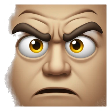 eyes squinting angry emoji sticker