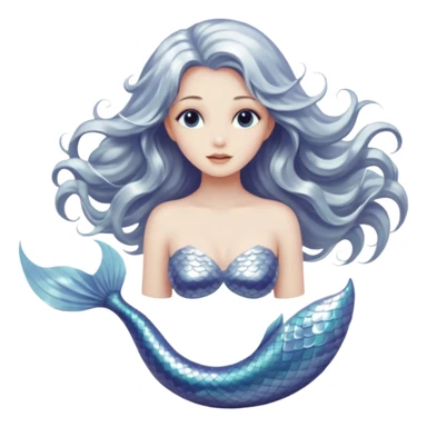 Lunar mermaid with more details sticker