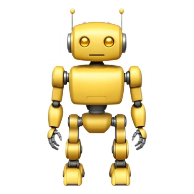 yellow robot with 4 legs sticker