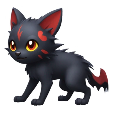 Bat-Litten-Zorua full body sticker