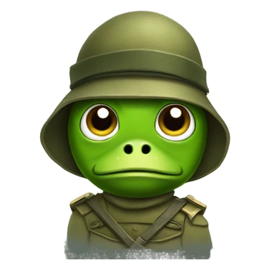 frog soldier sticker
