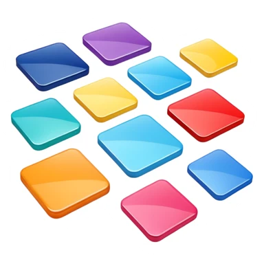3D colour swatch sticker