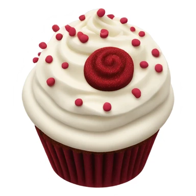 Red velvet cupcake sticker