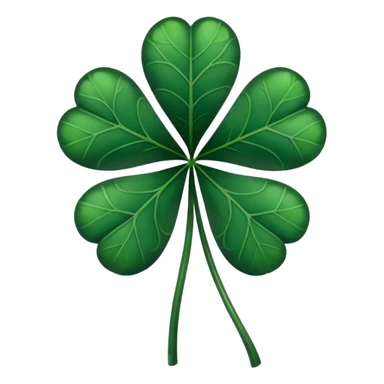 Trebol de 5 hojas de black clover oscuro  sticker