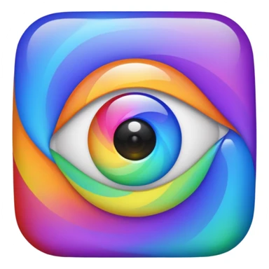  eyes spin multicolore 👁️+🌀+🟣🟢🟠🔵🔴🟡 sticker