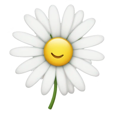 white daisy flower sticker