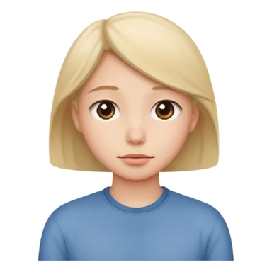 Make a cute shy 😌 in this face sticker