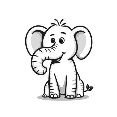 Elephant sticker