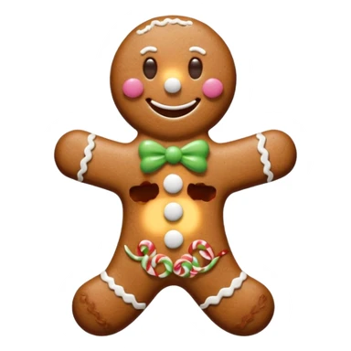 gingerbread man sticker