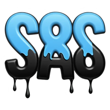 Words that say "Squad Wipe" in drippy letters  sticker