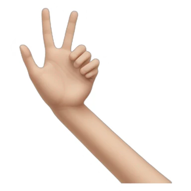 White teen hand heart guy sticker