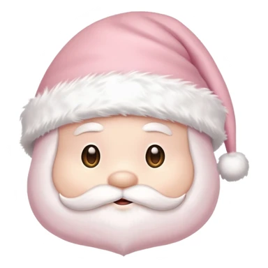 Pale pink Santa hat  sticker