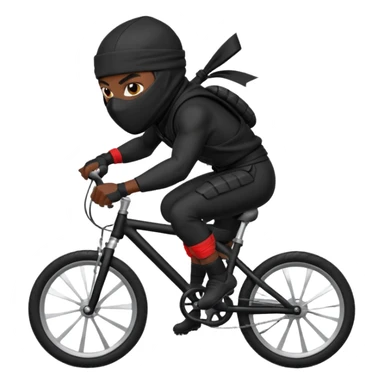 ninja on bike sticker