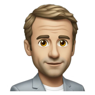 Emanuel Macron at the beach sticker