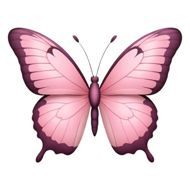 pink butterfly emoji with this color palette #ee86b6 sticker