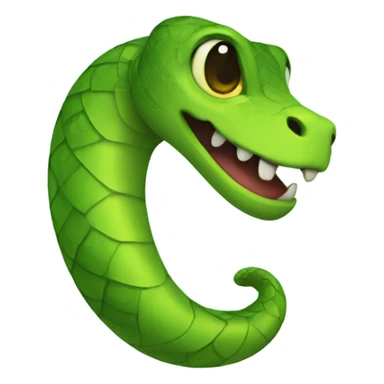 Cute serpent sticker
