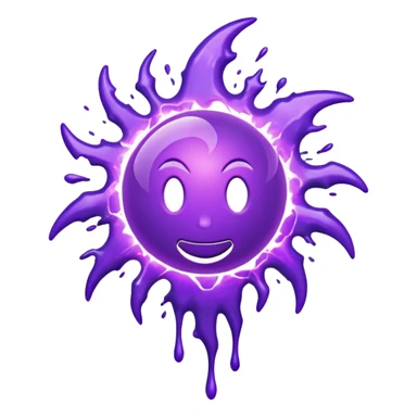 purple plasma splatter sticker