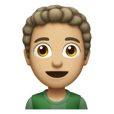 Un pepinillo con una cara graciosa sticker