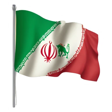 flag of iran with lionand sun sticker
