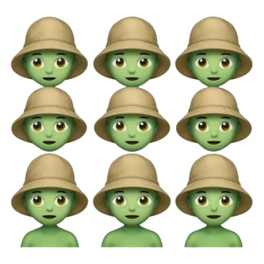 Emojis ovnis type discord avec un bob type jul avec différentes expressions sticker