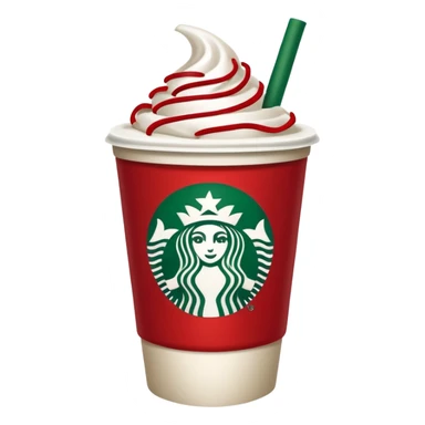 Christmas  starbucks sticker