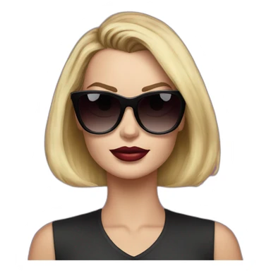 Margot Robbie in dark glasses sticker