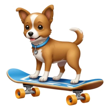 Dog on a skateboard  sticker