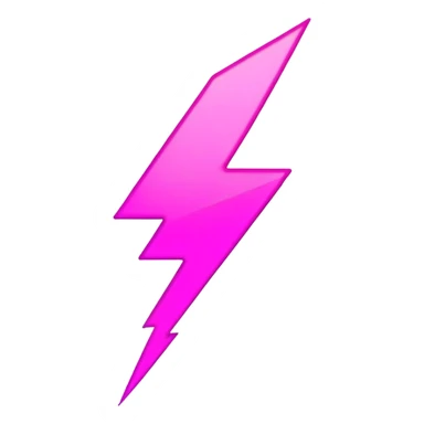 Pink lightning bolt sticker