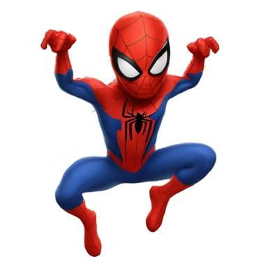 Spiderman with a web  sticker