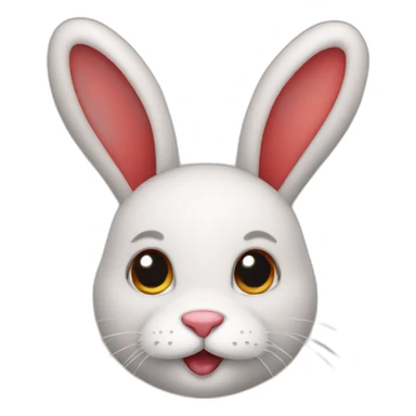 red bunny sticker