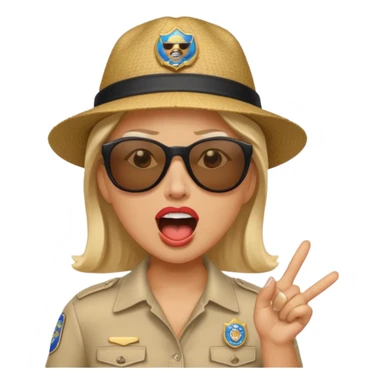 a karen mom yelling at somebody that wont take their dog out and is showing her badge but its fake sticker