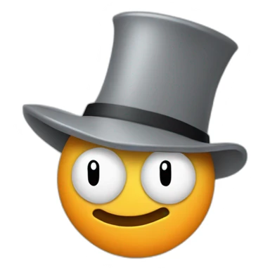 gray bitcoin coin retro disney character cylinder hat sticker