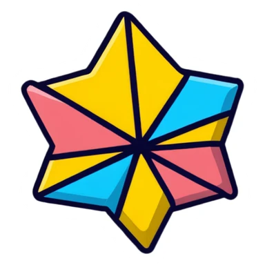 starburst candy sticker